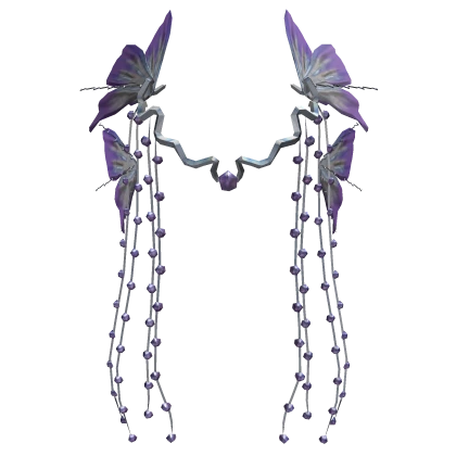 Purple Fey Wings Goddess Ornament Headdress