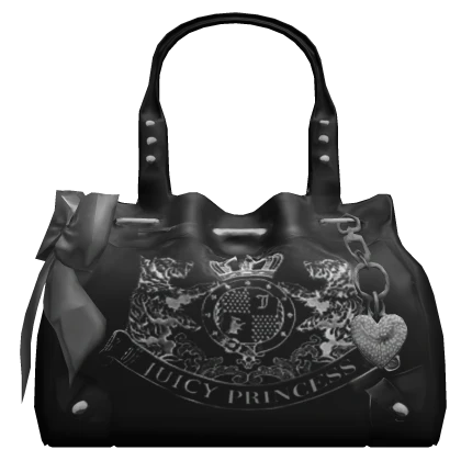 Juicy 2000s Mcbling Vintage Purse | Grey & Black