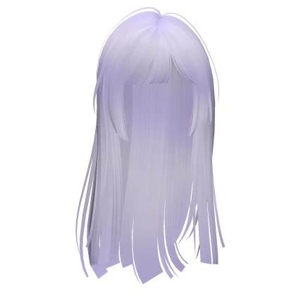 layered silky flowy hime cut (lavender purple)