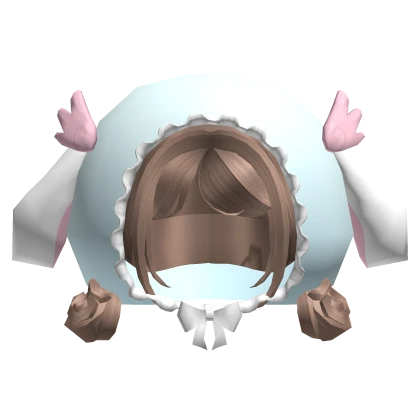 cheap kawaii bunny angel buns hoodie baby blue