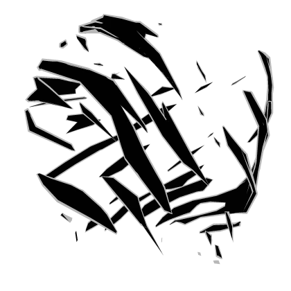 Cartoony Shadowy Aura White