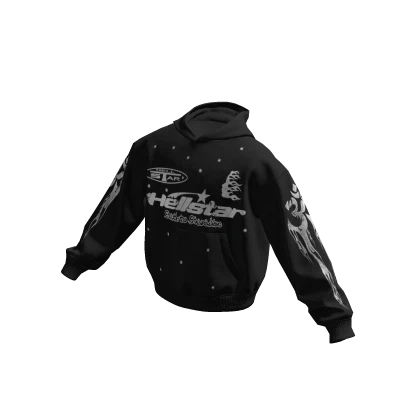 Designer Hellstar Hoodie Black