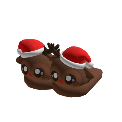 christmas reindeer slippers