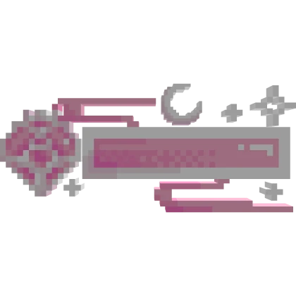 Moonlight 8Bit Health Bar Pink