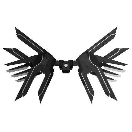 Mecha Celestial Wings Black (Spread wings)