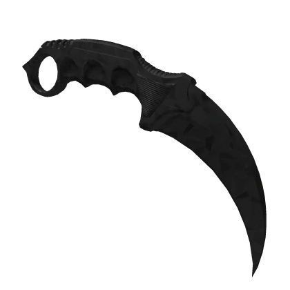 Black Sparkle Time Karambit