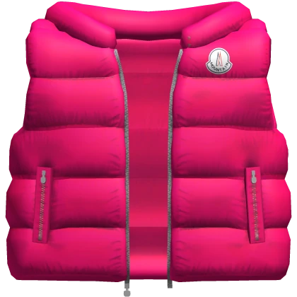 Designer Puffer Vest (Pink)