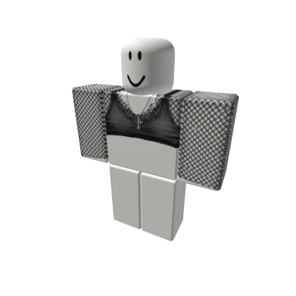 black top fishnets necklace