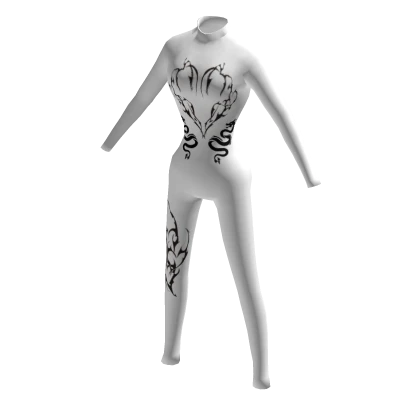 ✅Emo Goth White Jumpsuit✅