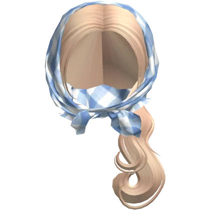 Plaid Headscarf Ponytail