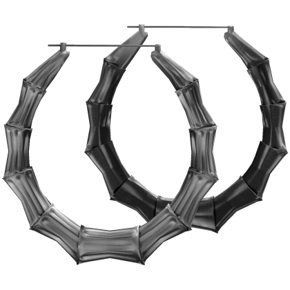 Silver Bamboo Earrings