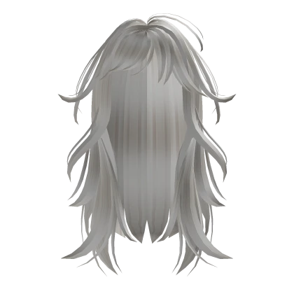 Long Layered Wavy Hair (White)