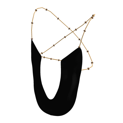 Black Crop Top W/Chain