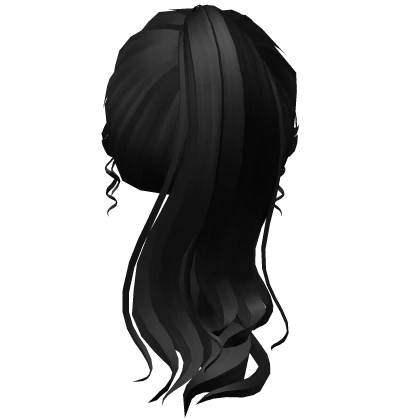 Elegant Black Wavy Ponytail v.2