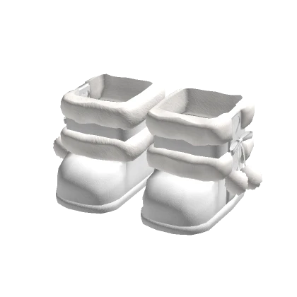 ♡ cute white fluffy winter boots