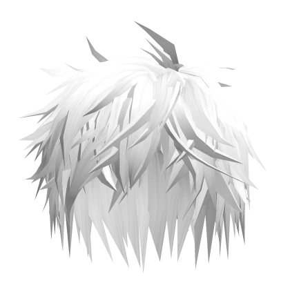 Messy Spiky Anime Boys Emo Hair (White) v17