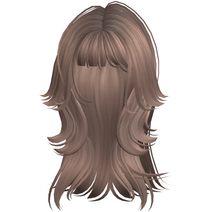 Long Grunge Messy Punk Wolfcut Hair (Milktea)
