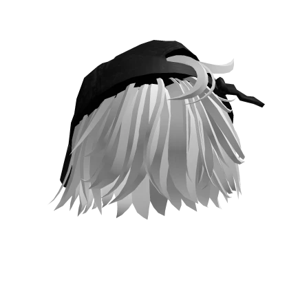 White Messy Hair With Y2K Cap