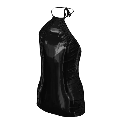 Latex Halter Dress