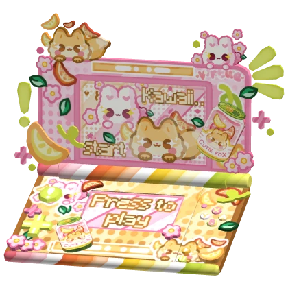 Decora Tropical Kawaii Cute Pink Game w Animals
