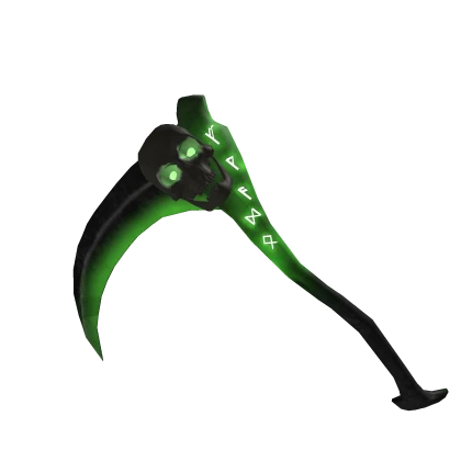 Zombie Green Ghost Scythe (GLOWS IN GAME)