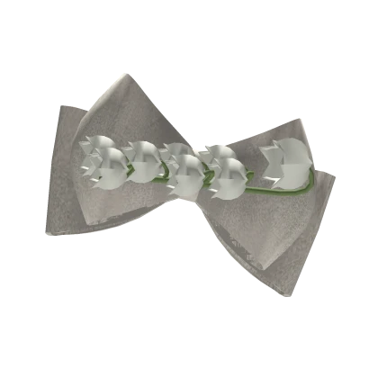 ✽ igari mori kei lily of the valley bow in white