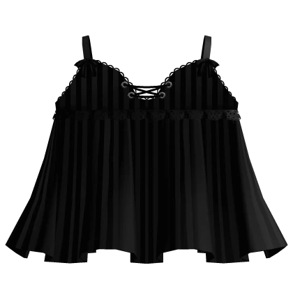 gothic striped babydoll night dress black