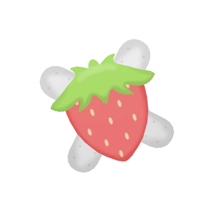 Strawberry Bandage Sticker