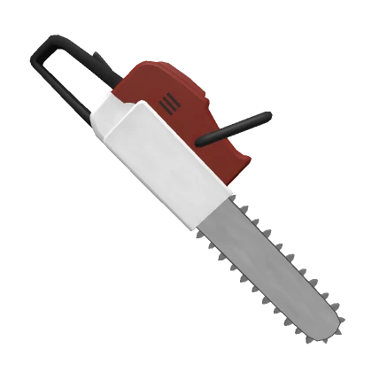 Split Red Chainsaw