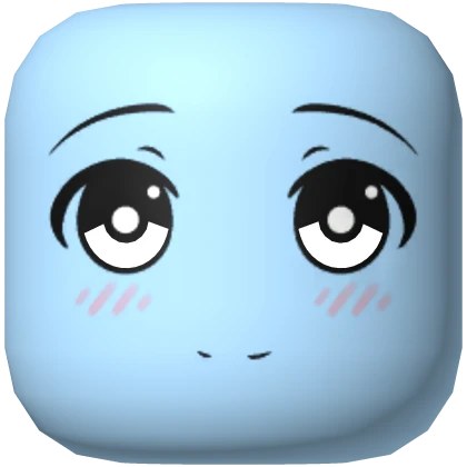 (Colorable) Anime Face Cyan