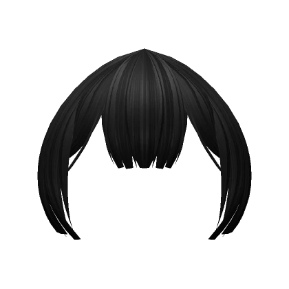 Tucked Anime Bangs (Black)