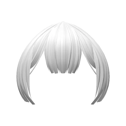 Tucked Anime Bangs (White)