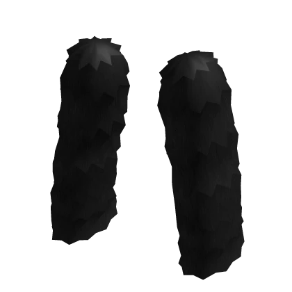 Fuzzy Leg Warmers - Black