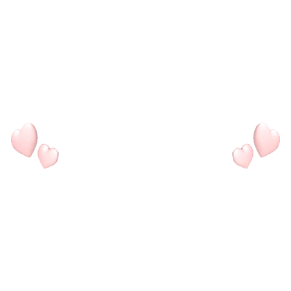 Pink Hearts Face Sticker 