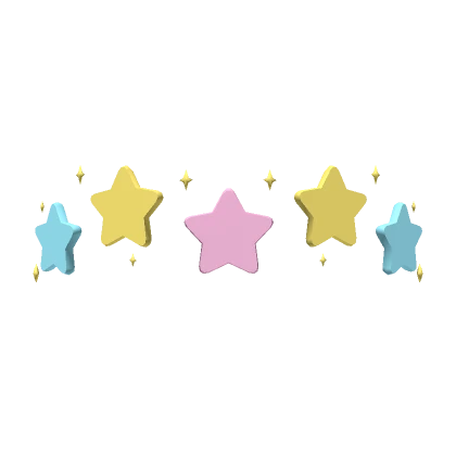 Kawaii Star Face Stickers Colours