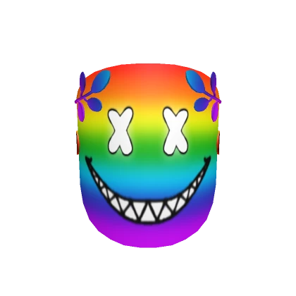 Demon Smile Mask Rainbow