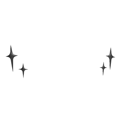 Black Sparkling Star Sticker