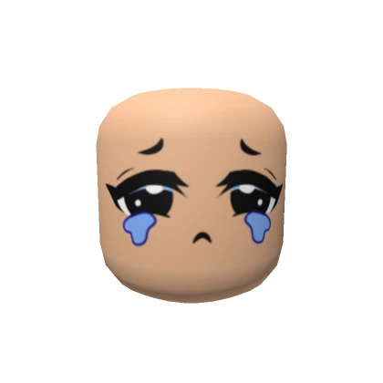 Crying Anime Head - Sad Face