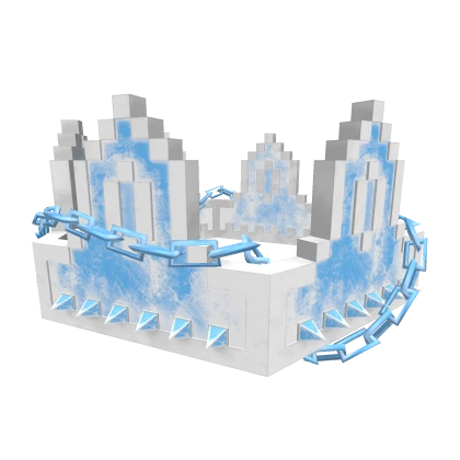 [⌛] Sky Blue Goth Chained 8-Bit Crown