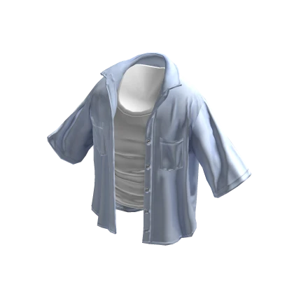 💗Y2K ESSENTIAL LAYERING SHIRT_SKYBLUE
