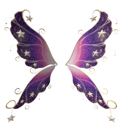 Galaxy Star Fairy Wings in Purple