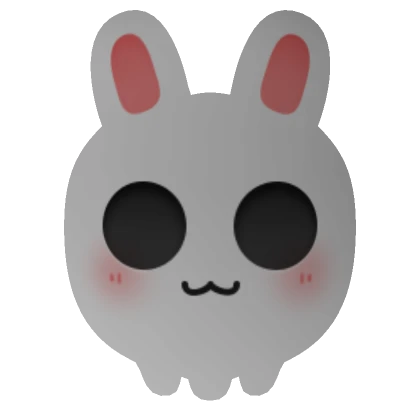 Cute Bunny Skull Mask