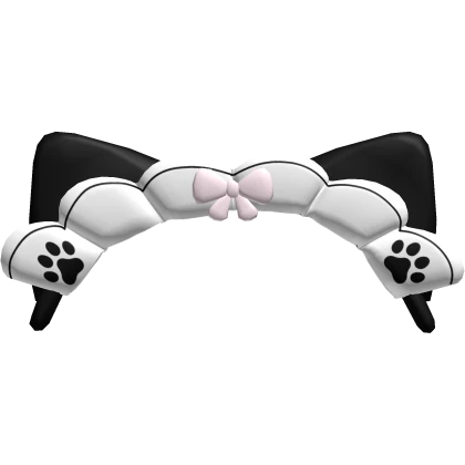 ♡ : cute back maid cat headband hat