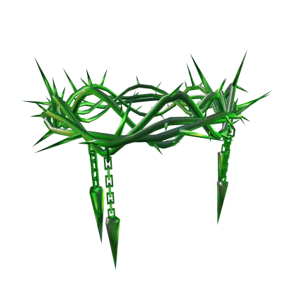 Green Chained Spike Crown