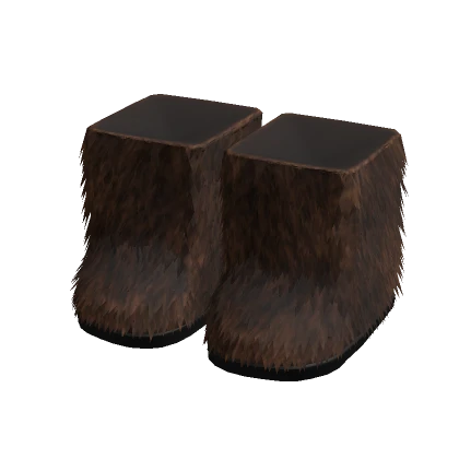 Fur Boots Brown Fluffy Fuzzy Designer Shoes 3.0