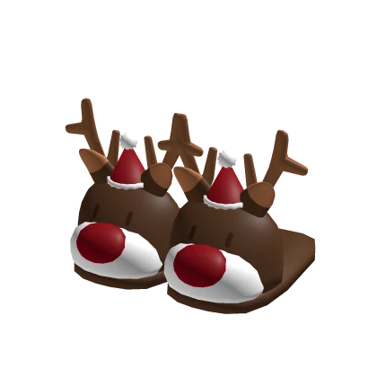 Christmas Reindeer Slippers