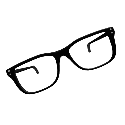 Tilted Black Frame Academic Glasses