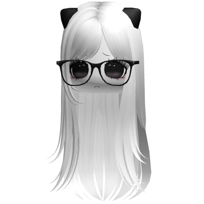 ♡ innocent moe kitty hair white