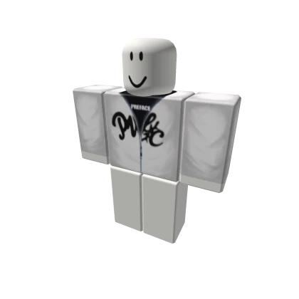 PRFC Cursive Basic Zip Hoodie White