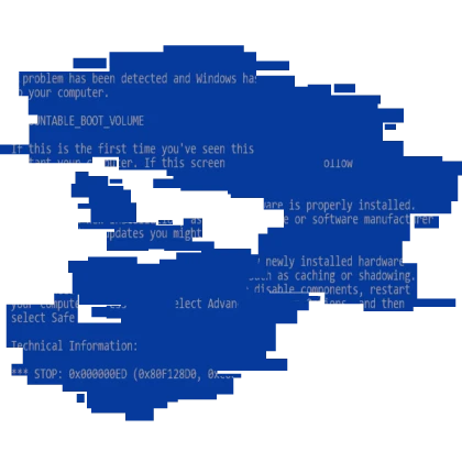 [ANIMATED] GLITCHED BLUESCREEN TORSO COVER